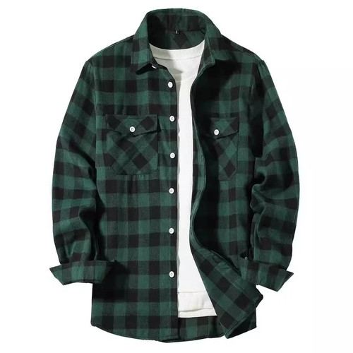 Herren flanellhemd tartan - herren,