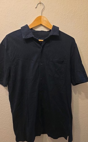 Nautica kurzarmhemd dunkelblau - nautica,
