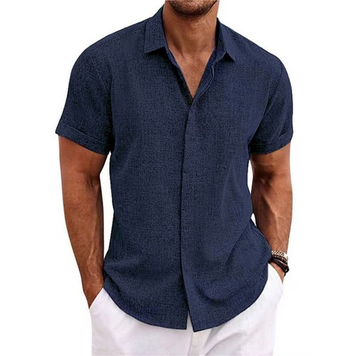 Leinenhemd herren kurzarm hemd - leinenhemd,
