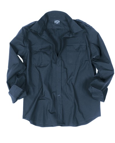 Feldhemd ripstop dunkelblau - ripstop,