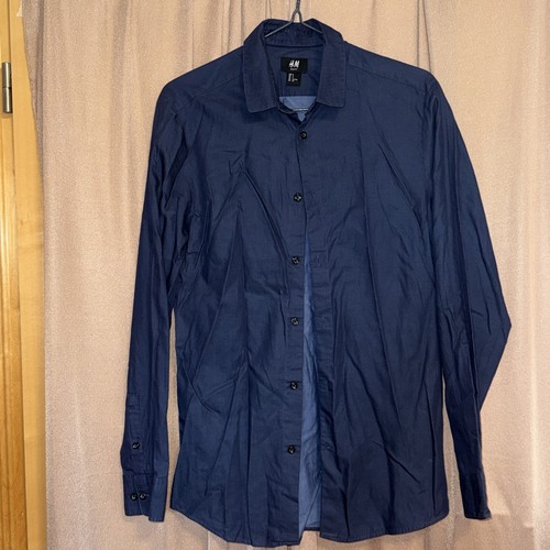 Herren hemd dunkelblau - gr., s