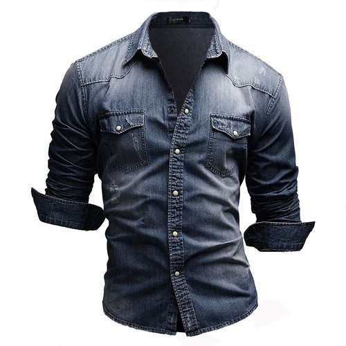 Herren hemd jeanshemd denim - hemd,