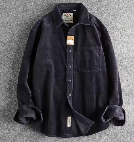 Herren vintage cord hemd - herren,