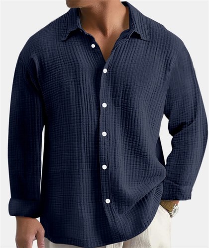 Herren langarm blusehemd - langarm,