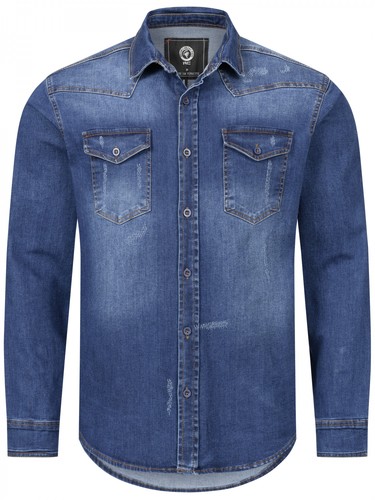 Rock creek herren jeanshemd - creek,