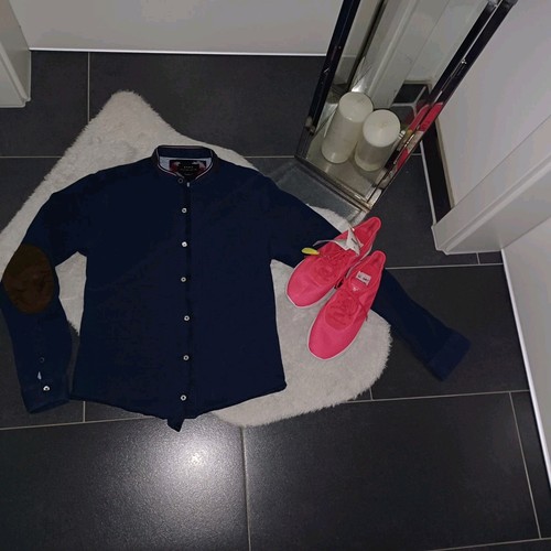 Blusenhemd zara dunkelblau - blusenhemd,